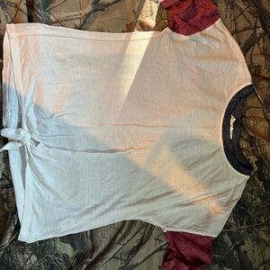 Red, white, and blue shirt